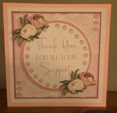 Say it With Peonies - REQUEST (7x7 inch square card kit) by Liz Kiely