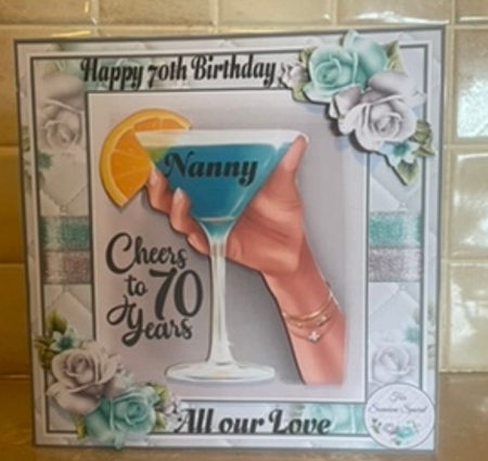 Cheers To 70 Years Mini Page Kit by Liz Kiely