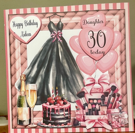 Mum,Daughter,Sister Birthday fashion card front by Liz Kiely