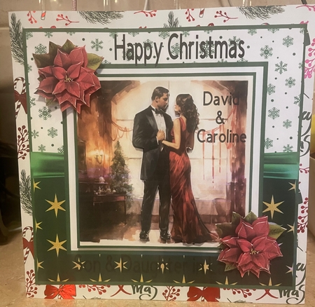 Art Deco Christmas Couple #2 by Liz Kiely