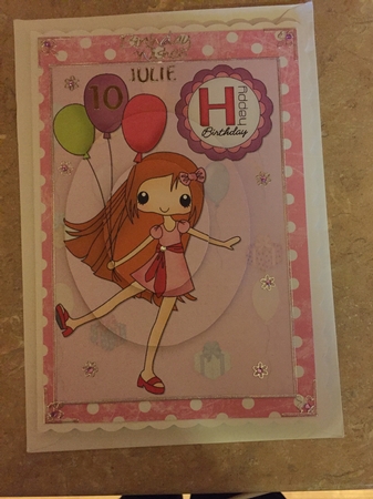 Cassidy is a Birthday Girl Oval Pyramid by Liz Kiely