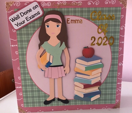 Teenager Girl 8x8 Quick Card by Liz Kiely
