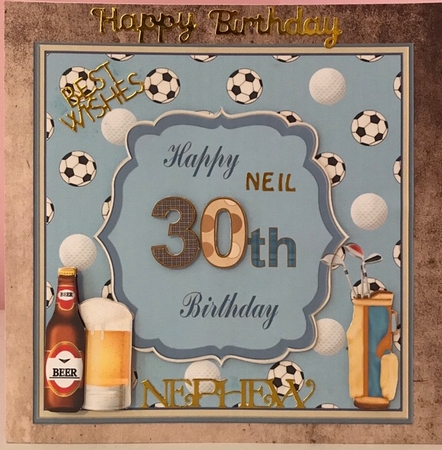 Happy 30th Birthday Sport Topper by Liz Kiely
