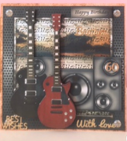 Male Card Life is Music Mini Kit by Liz Kiely