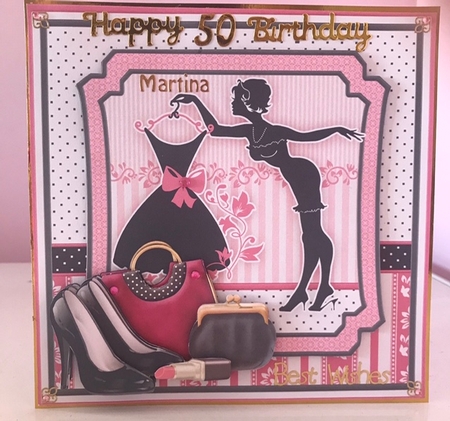 LITTLE BLACK DRESS & ACCESSORIES 8x8 Decoupage Mini Kit by Liz Kiely