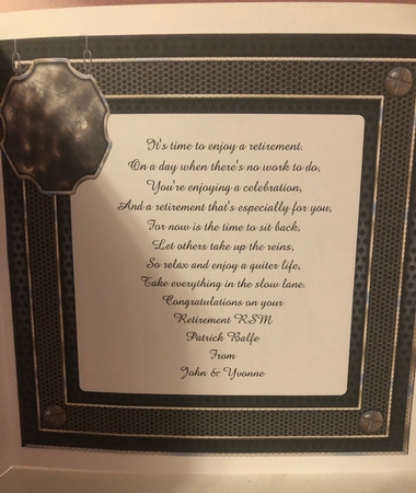 Royal Tank Memorial Statue 8x8 Insert by Liz Kiely
