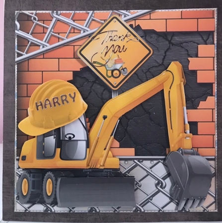 Under Construction - Digger by Liz Kiely