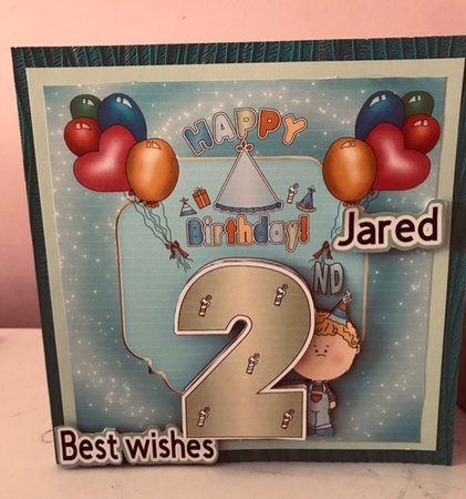 Birthday Boy age 2 by Liz Kiely