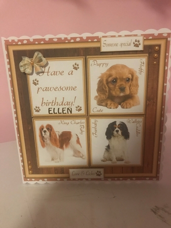 Gorgeous King Charles Cubes 8x8 Mini Kit by Liz Kiely