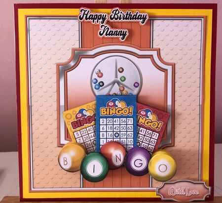 Bingo Its Your Birthday 8x8 Mini Kit by Liz Kiely