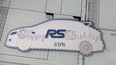Focus Rs Car Card by Liz Lovell