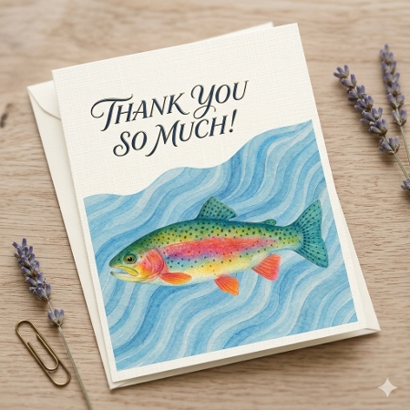 Watercolour Trout Clipart (Set 1) by Liz Rayner