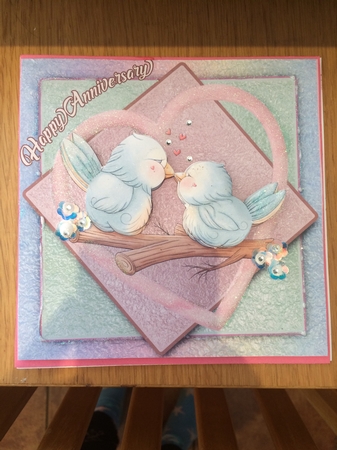 Love Birds - Anniversary Card  by Lois Robinson