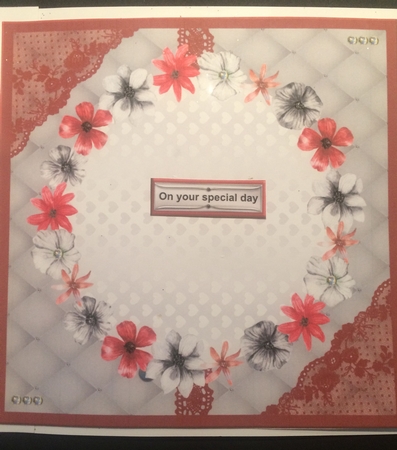 Romantic Couple Decoupage Mini Kit (Red) by Lois Robinson