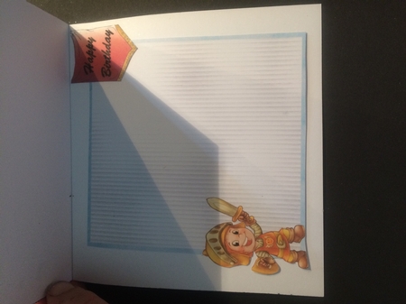 Matching blank insert sheet for the design sheet - My Pet Dragon, by Lois Robinson