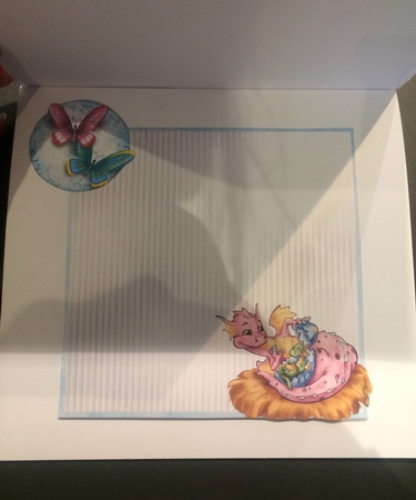 Matching blank insert for the design sheet - New Arrival by Lois Robinson