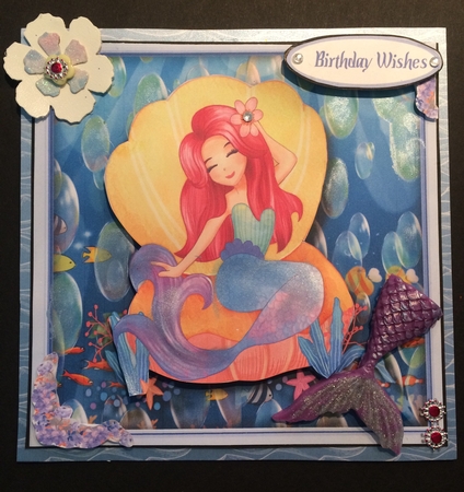 Beautiful Mermaid 7x7 by Lois Robinson