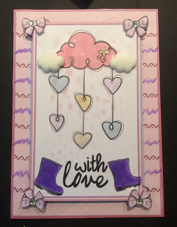 Cloud Card Front 4 by Lois Robinson