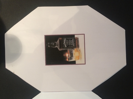 A Glass Of Whiskey - Cut And Fold Card by Lois Robinson