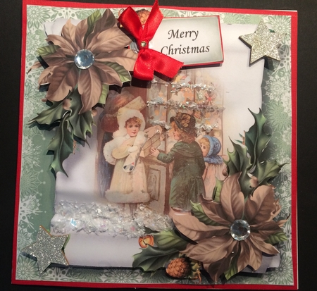 Vintage Christmas Parchment Scroll 2 by Lois Robinson