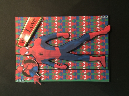 SPIDERMAN DECOUPAGE by Lois Robinson