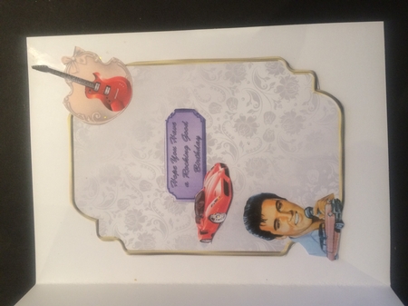 Matching insert for the design sheet - Pink Cadillac by Lois Robinson