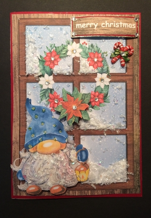 A5  Window Cute Gnome by Lois Robinson
