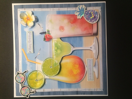 TOTALLY TROPICAL TASTE quick card by Lois Robinson