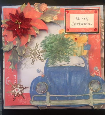 The Christmas Car - Blue 1 by Lois Robinson