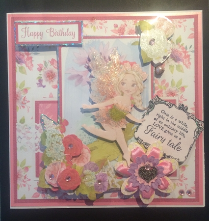 Fairy Garden 1 7 x 7 ard Mini Kit, 6 Sheets, Pink by Lois Robinson