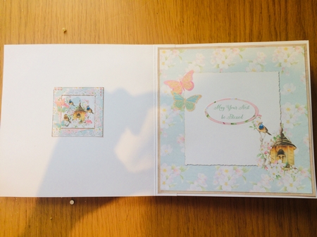 Spring Birdsong 2 7 x 7 Card Mini Kit, 6 Sheets, Pink/Green by Lois Robinson