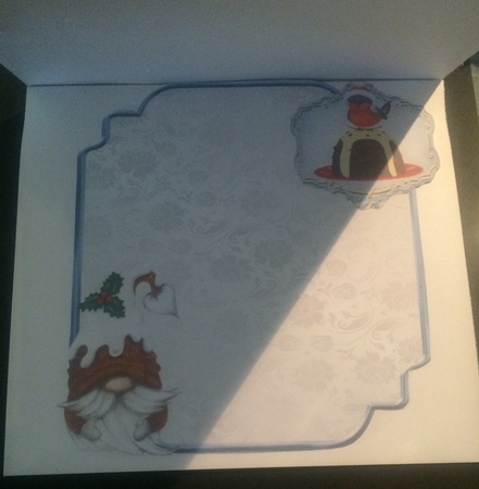Matching insert for the design sheet - Christmas Pudding Gnome by Lois Robinson