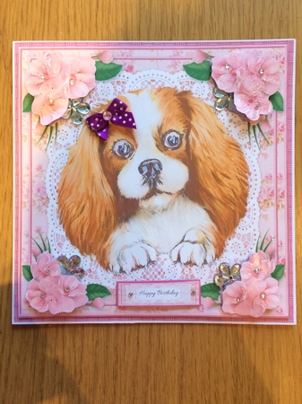 Cute Puppy Birthday Topper #1 by Lois Robinson
