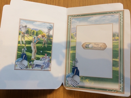 Golfing Action Shaped Mini Page Kit by Lois Robinson