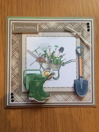 Tools for the garden 7x7 by Lois Robinson