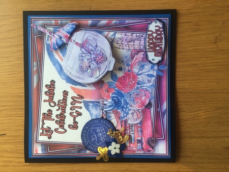Let The Jubilee be-GIN Mini Card #1   by Lois Robinson
