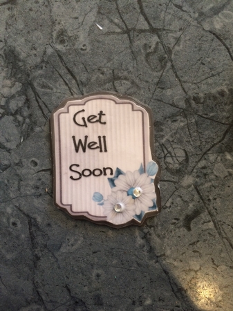 Matching insert sheet for the design sheet - Get Well Soon 13 by Lois Robinson