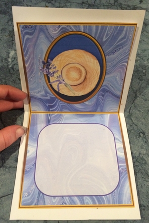 Lavender Blue - Tent Card - Blank Card by Lois Robinson