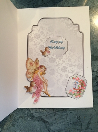 Matching blank insert sheet for the design sheet - Sweet Fairy by Lois Robinson