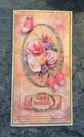 Multicolour Rose Bouquet DL by Lois Robinson