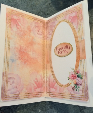 Multicolour Rose Bouquet DL Insert by Lois Robinson