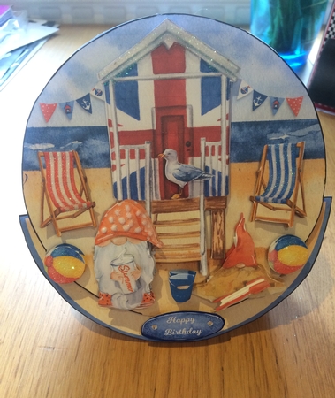 BY THE SEASIDE rocker card by Lois Robinson