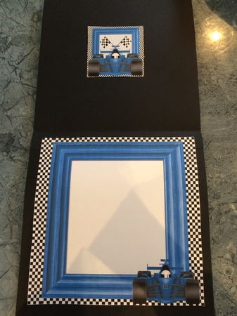 Formula Race Car - Blue by Lois Robinson