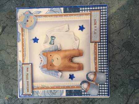 New baby Boy Quick card 3 by Lois Robinson