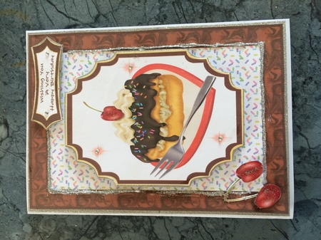 Sweet, Creamy Chocolate Eclair by Lois Robinson