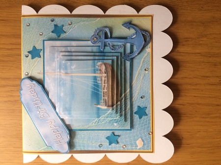 Set Sail - Pyramid card.  by Lois Robinson