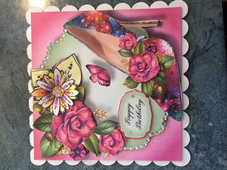 fractal Shoe & Camellias Bumper Kit by Lois Robinson