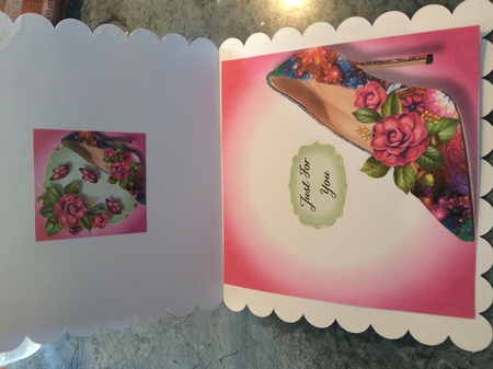 fractal Shoe & Camellias Bumper Kit by Lois Robinson