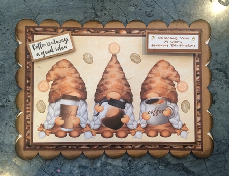 Coffee Break With My Gnomies  by Lois Robinson