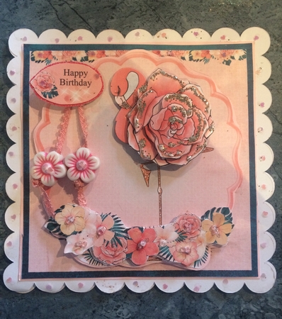 Flamingo Rose by Lois Robinson